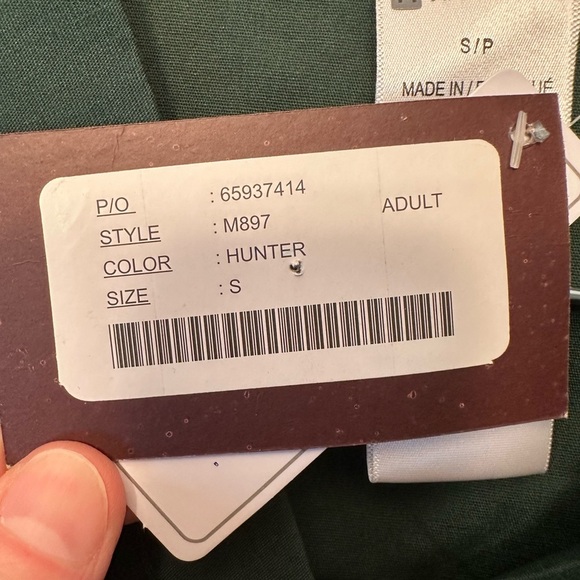 NWT Minnesota Wild Hockey Scrub Top Size Small Green With Logo Harriton Brand - Picture 3 of 8